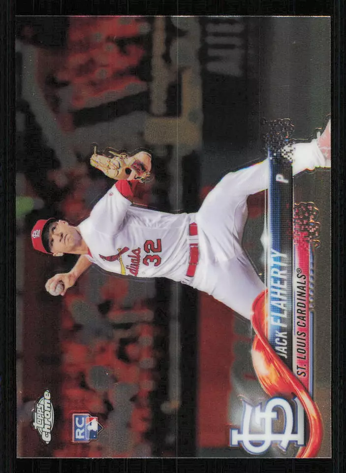 2018 Topps Chrome #4 Jack Flaherty RC - Image 1 of 2