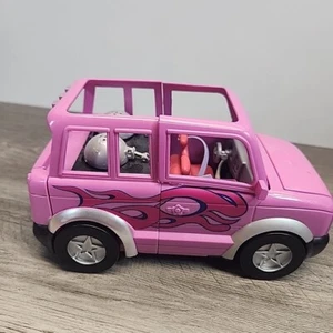 Vintage Mattel Polly Pocket 2003 Dare to Hair Elasticizzato U-V berlina auto Jeep - Foto 1 di 12
