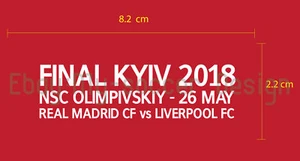 FINAL KYIV 2018 LIVERPOOL FC UCL PU MATCH DETAILS - Picture 1 of 5