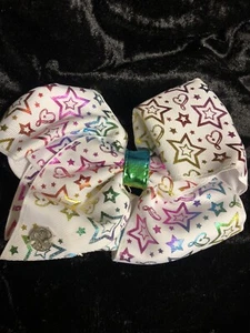 Nickelodeon JoJo Siwa Light Up Large Cheer Bow Holographic Star Heart-Nice! - Picture 1 of 7