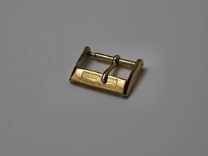 VINTAGE NOS 1960-70'S ROTARY 16MM YELLOW GOLD PLATED WATCH BUCKLE #7365 - Picture 1 of 2
