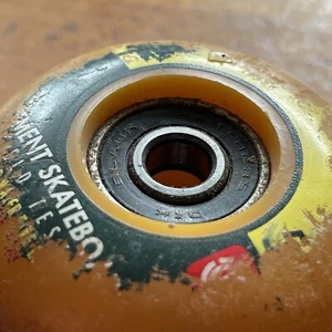 Element Skateboard Wheels 53mm 2x vtg w shortys quickies Black Panther bearings - Picture 1 of 5