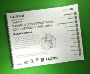 Owners Manual for Fujifilm S4200 S4300 S4400 S4500 147 Pages W/Clear Covers - Picture 1 of 1