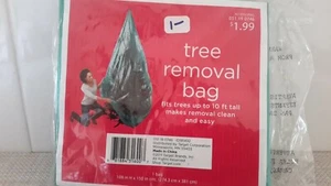 Christmas Tree Removal Bag Tree Up to 10 Feet by Target 2011 New - Picture 1 of 4
