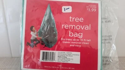 Christmas Tree Removal Bag Tree Up to 10 Feet by Target 2011 New - Image 1 of 4