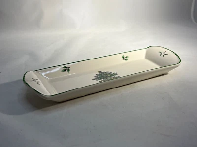 Spode Christmas Tree S3324-A7 8 1/2 In X 2 3/4 In Ceramic Mint Tray - Image 1 of 4