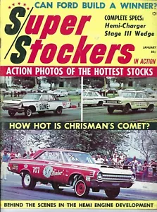 1964 Super Stockers In Action Magazine. Jan. First 1rst issue, Vol.1#1. Rare! - Picture 1 of 1