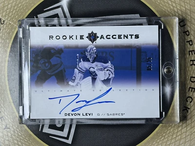 2023-24 Ultimate Collection Devon Levi RC Rookie Accents Auto /35 RA-DL - Image 1 of 2