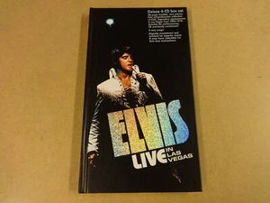 4-DISC DELUXE CD BOX / ELVIS PRESLEY - ELVIS LIVE IN LAS VEGAS - Picture 1 of 4