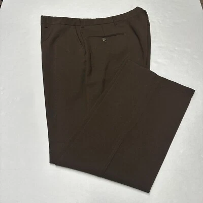 John Blair Dress Pants Pleated Size 44M Men's Polyester Straight Leg Regular Fit - Image 1 of 4