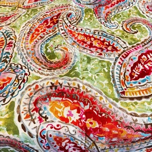 Kelly Ripa Home Decor Fabric Colorful Paisley Bright and Lively Fiesta 1+ yard - Picture 1 of 5