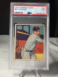 1935 Diamond Stars Ben Chapman PSA 7 (Low Pop) - Picture 1 of 2
