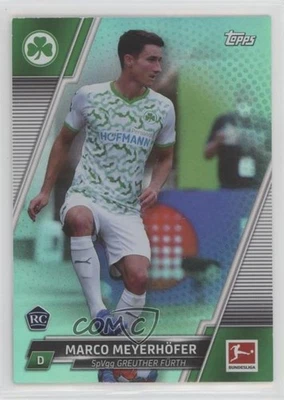 2021-22 Topps Bundesliga Aqua Foil /199 Marco Meyerhofer #85 Rookie RC - Image 1 of 2