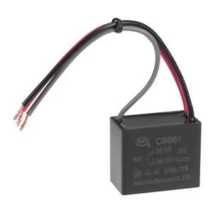 Ceiling Fan Capacitor CBB61 1.5/2.5uF 350V AC 3 Wires Metallized Polypropylene - Picture 1 of 8
