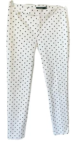 Ralph Lauren Lauren weiß und schwarz gepunktete Hose Größe 4 mittlere Leibhöhe  - Bild 1 von 6