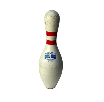 Vintage AMFLITE II BOWLING PIN WIBC ABC Approved AMF Wood Plastic Coated USA - Image 1 of 4