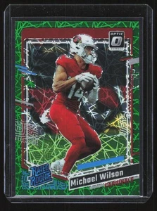 2023 Panini Donruss Optic Rated Rookie Green Velocity Michael Wilson Rookie - Bild 1 von 2