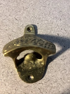 Vintage Brass Coca-Cola Wallmount Bottle Opener - Picture 1 of 6