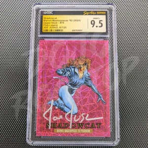 2024 Marvel Masterpieces 92 Platinum #75 Shadowcat CGC Mint+ 9.5 Jusko Auto - Picture 1 of 5