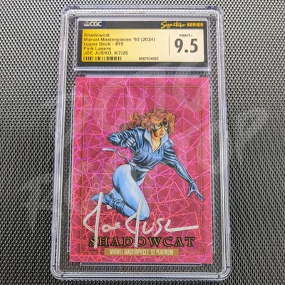 2024 Marvel Masterpieces 92 Platinum #75 Shadowcat CGC Mint+ 9.5 Jusko Auto - Image 1 of 4