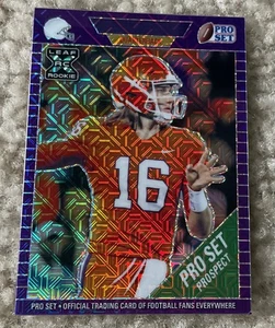 2021 Leaf Pro Set Trevor Lawrence Purple Mojo Rc /5! - Picture 1 of 2
