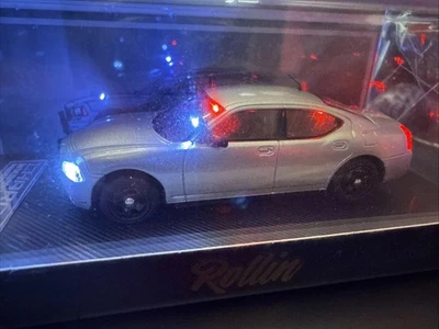 Customized Rollin 1:64 Dodge Charger Police Unmarked New York City With Lights - Image 1 of 4
