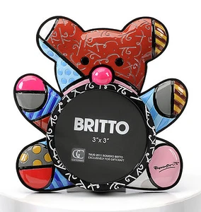 ROMERO BRITTO FOTORAHMEN - HAPPY BEAR - RETIRED ** NEU ** - Bild 1 von 1