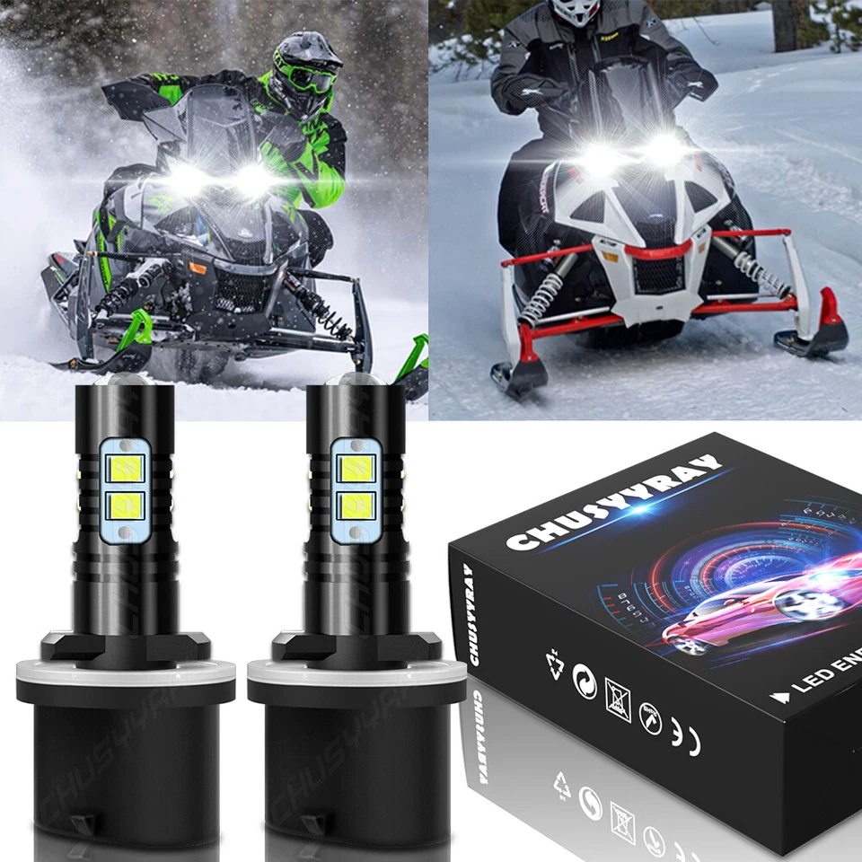 2 светодиодные лампы 100 Вт 880 для снегохода Arctic Cat Sno Pro 500 2010-2014 годов выпуска - Изображение 1 из 4