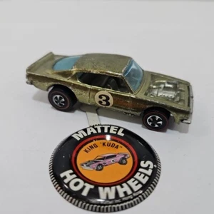 Hot Wheels Redline KING KUDA Tough Olive HK Dark Interior W Button - Picture 1 of 19