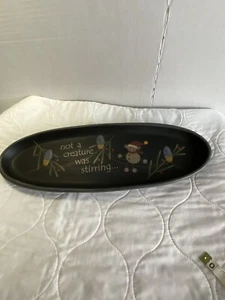 MICHELLE L. KILDEW Design Works Christmas Decorative Serving Platter 5 X 15” - Picture 1 of 12