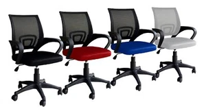 SILLA DE OFICINA GIRATORIA ERGONÓMICA CON MALLA DE RESPALDO GIRATORIA 60076V - Imagen 1 de 17