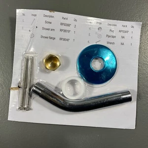 Glacier Bay Tub Shower Hardware Kit Chrome No Allen Wrench RP38019 RP38046 - Picture 1 of 12