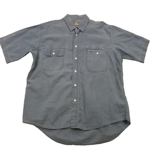 Woolrich Shirt Mens Large Short Sleeve Button Front Front Pockets Vintage - Picture 1 of 7