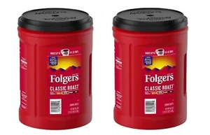 Folgers Classic Röstkaffee, 2er-Pack 43,5 Unzen Dosen - Bild 1 von 6