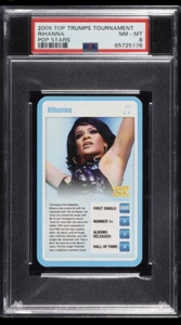 2009 Rihanna Top Trumps Pop Stars Rookie Card PSA 8 Superbowl Concert Show Music - Bild 1 von 2