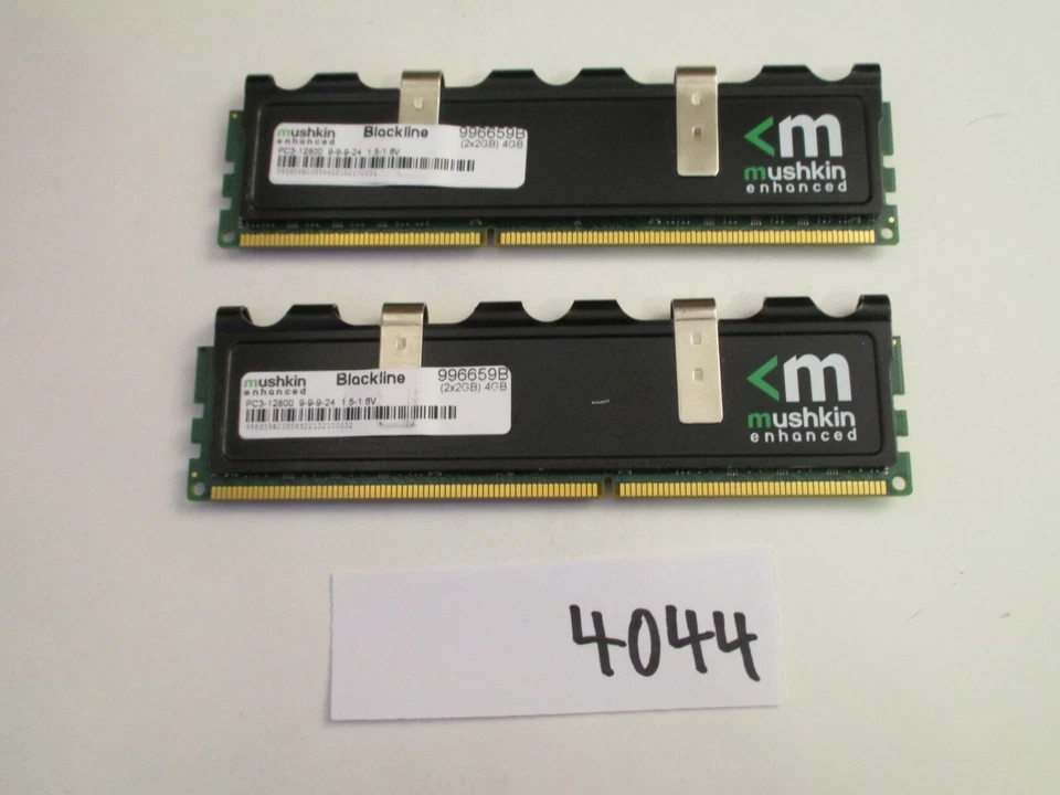 Mushkin Blackline 2x2Gb=4Gb PC3-12800 1600Mhz DDR3 Desktop Memory RAM (4044) - Image 1 of 2