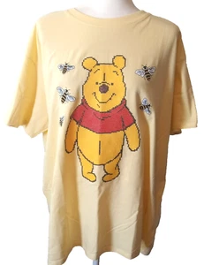 Disney Winnie the Pooh T-shirt NWT Butter Yellow Women's Size 2X - Picture 1 of 9
