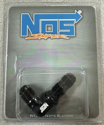 NOS Sniper -6 90 Degree Bulkhead Fitting - Black - Image 1 of 3