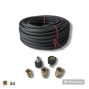 100 Ft - 1/4" M22 Replacement Pressure Washer Hose with Quick Connect - Picture 1 of 8