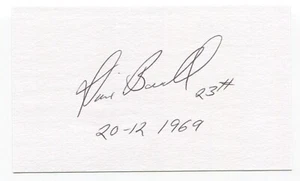 Dave Boswell Signed 3x5 Index Card Autographed Baseball Baltimore Orioles - Picture 1 of 2