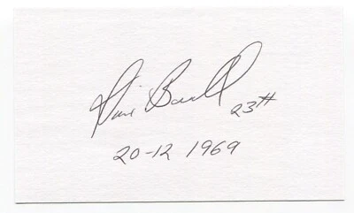 Dave Boswell Signed 3x5 Index Card Autographed Baseball Baltimore Orioles - Image 1 of 2