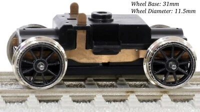 Chasis de accionamiento eléctrico locomotora Tenshodo calibre HO/J/On30/O16,5/Oe nuevo en caja 31 mm/11,5 mm Foto 1 de 4