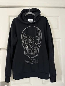 Philipp Plein Men’s Hoodie Sweatshirt Stones Scull Rhinestone logo - Picture 1 of 5