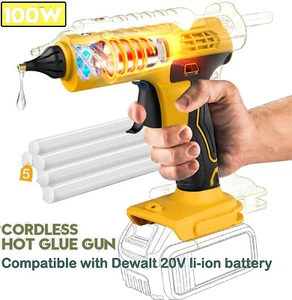 Cordless Hot Melt Glue Gun For Dewalt 20V MAX Li-ion Battery For Crafts DIY Arts - Picture 1 of 8