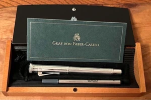 FABER-CASTELL Classic Collection Sterling Silver Roller Ballpoint Pen w/Box - Picture 1 of 12