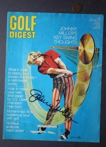 PGA Pro Golf Legend Johnny Miller Signed / Autographed 1974 Golf Digest Cover -- - Picture 1 of 1