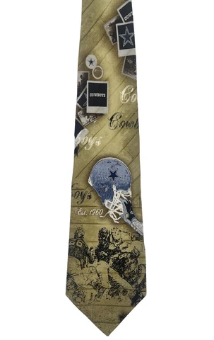 Dallas Cowboys NFL 100% Silk Men's Necktie With Tag Cover