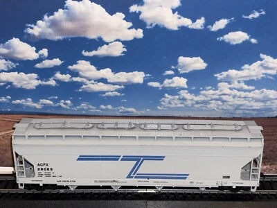 HO Athearn/BEV-BEL Tenneco 55' ACF Centerflo Hopper ACFX 28085 Built Kit - Image 1 of 4