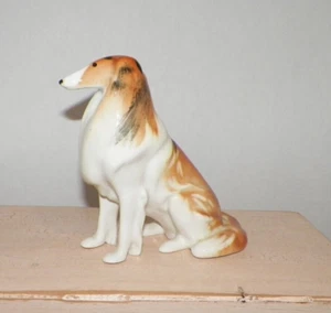 Vintage russische Lomonossow Collie Hund Figur 6 1/2" - Bild 1 von 8
