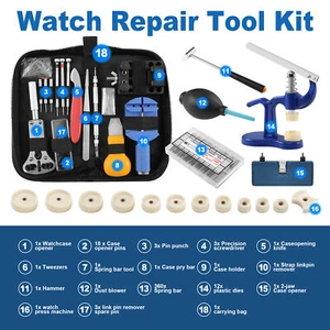 600 Pc Uhrenwerkzeug Set Uhrmacherwerkzeug Reparatur Uhr Gehäuseöffner Werkzeug - Bild 1 von 19